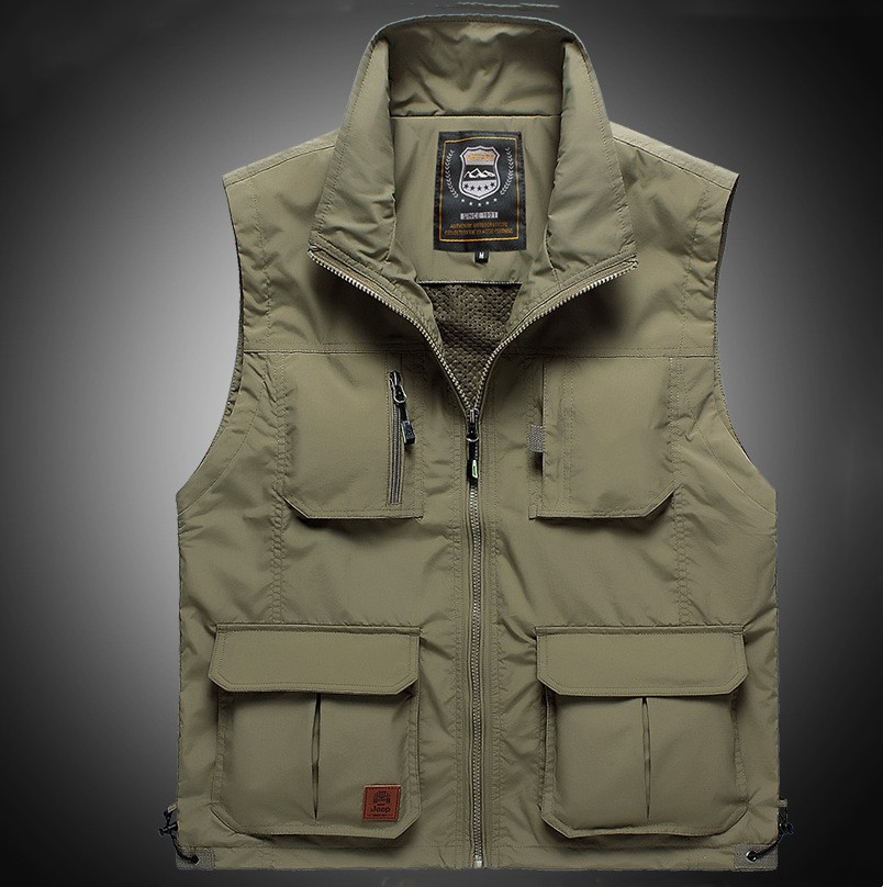 Outdoor Quick Drying Multi Pocket Casual Tank Top