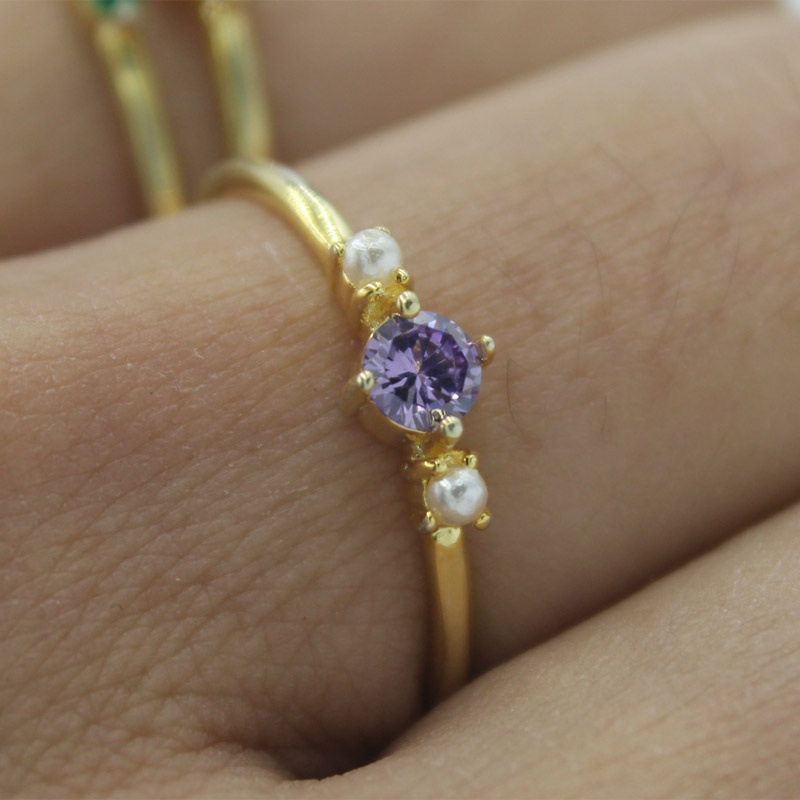 European And American Hot Style Women's Zircon Ring Wedding Ring