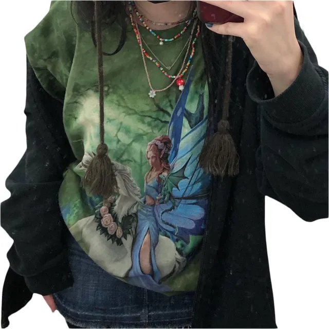 Popular Women's Round Neck Short Sleeve T shirt F L - Shop at LoveMi