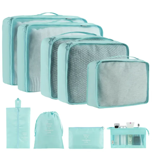 Home Fashion Simple Solid Color Storage Bag Lake Blue - Shop at LoveMi