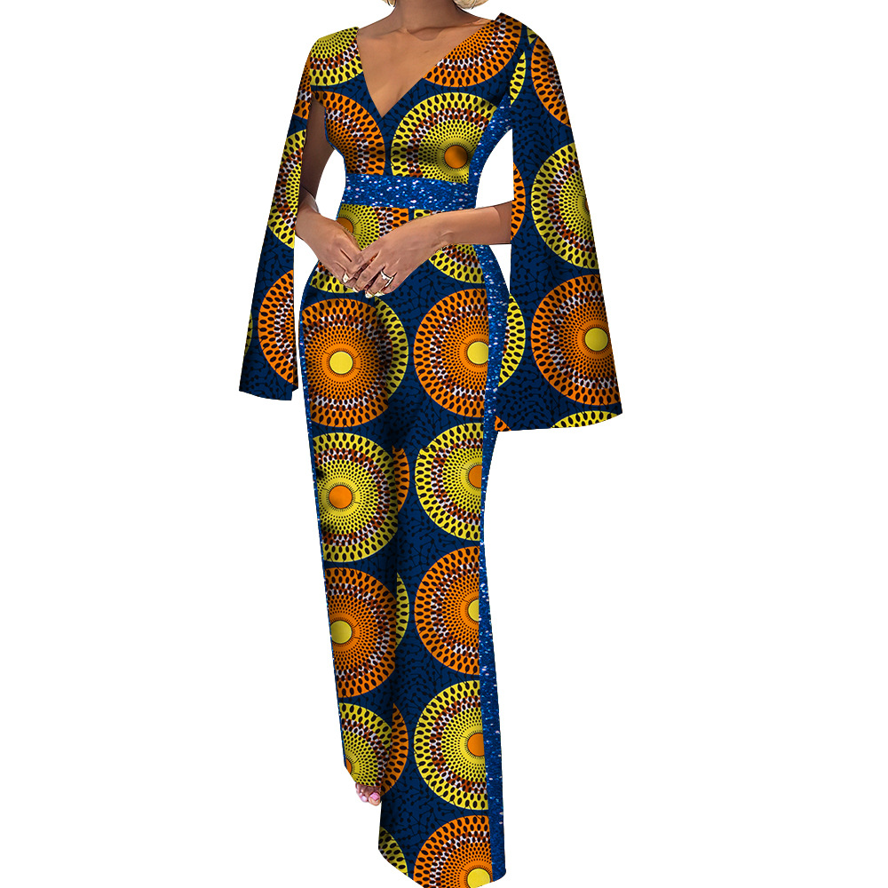Women’s Cotton Ethnic Batik Print Jumpsuit