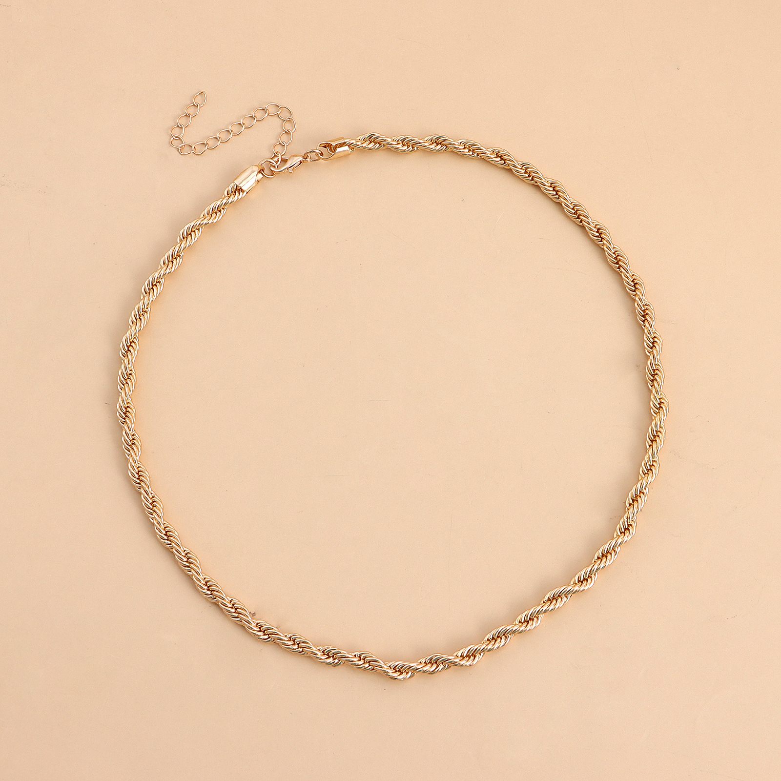 Multi-layer Twisted Clavicle Chain Jade Pendant