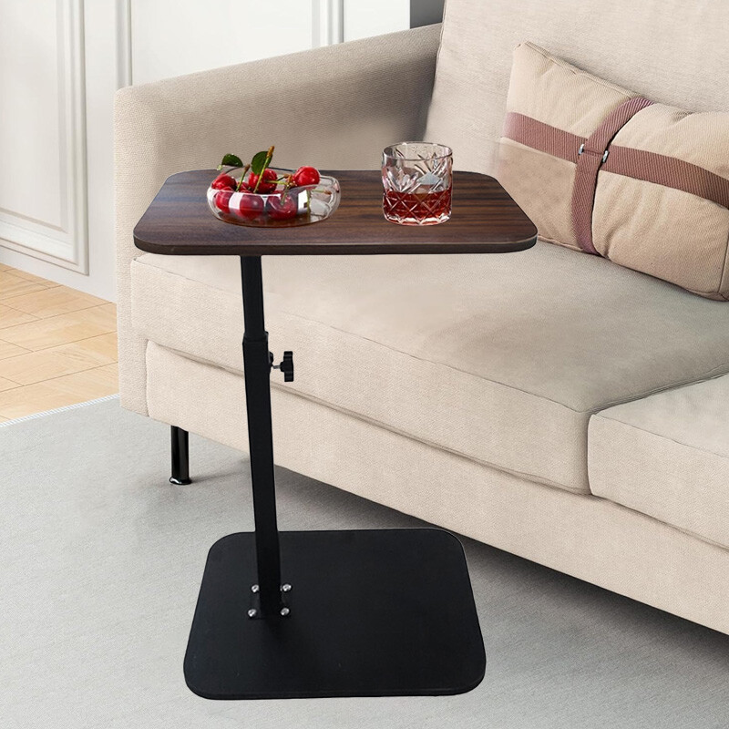 Adjustable C-Shaped Sofa Side End Table Coffee Laptop Bedroom Living Room — image 5