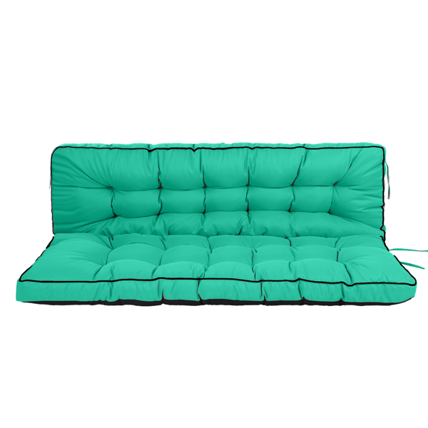Outdoor Swing Cushions 70 Inch,Waterproof 4in Thick Porch Swing Cushion Replacement With Backrest And Ties,Comfortable 2-3 Seat Pation Swing Pad For Backyard,Garden,Lawn,Outdoor Fu