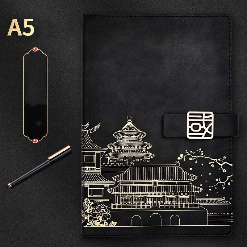 Chinese Style Palace Museum A5 Notebook Gift Box Set - Image 2