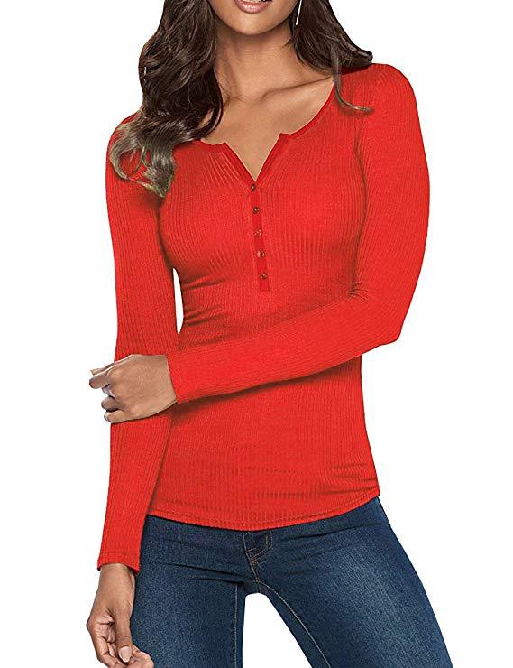 Slim Sexy Long-sleeved Multicolor Versatile Top