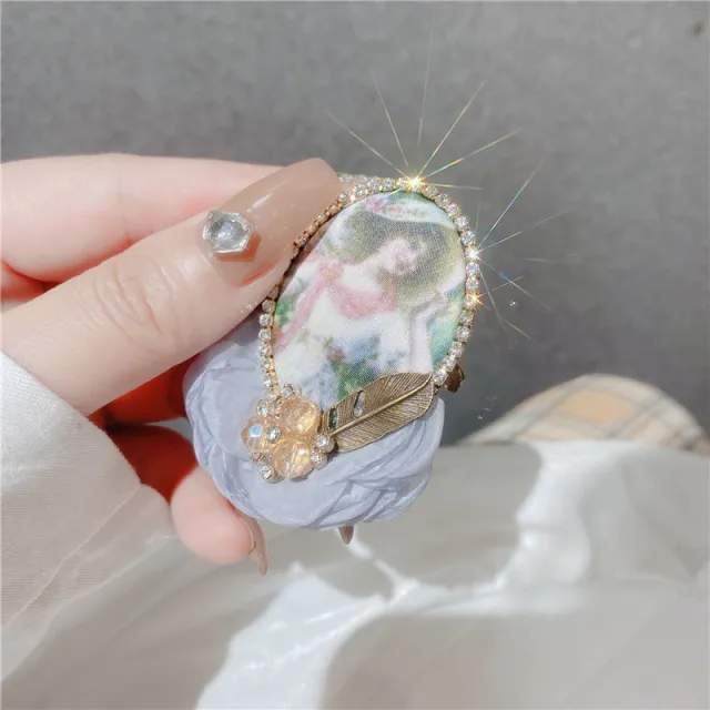 Simple Temperament Small Incense Style Retro Beauty Badge Corsage Grey Flower Beauty - Shop at LoveMi
