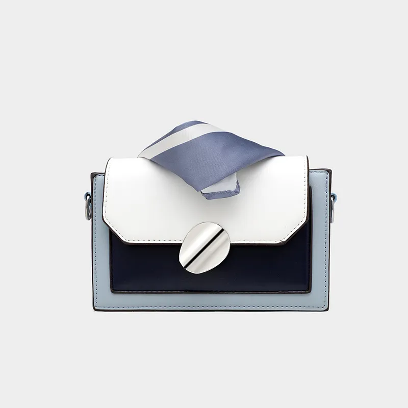 Women's Summer Fashion Single-shoulder Small Square Bag - Blue
