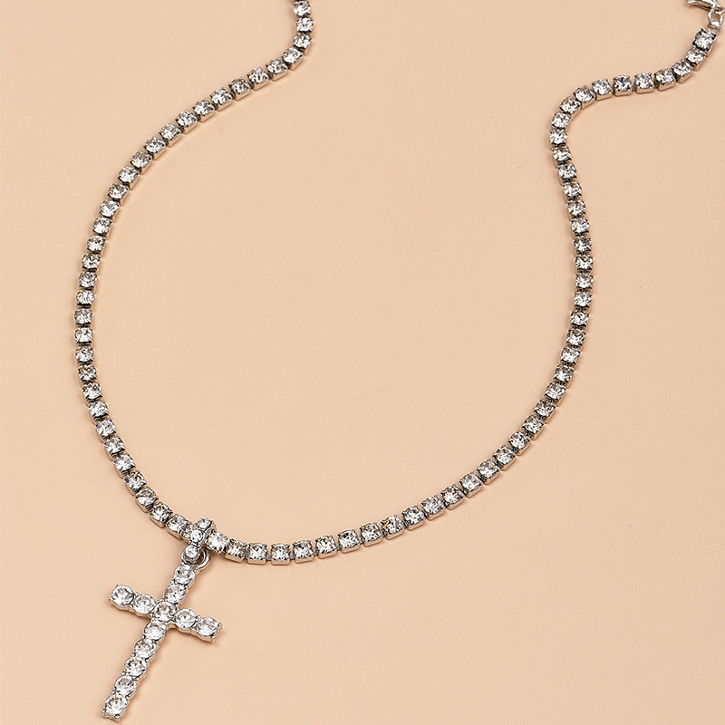 Women's Diamond Cross Necklace