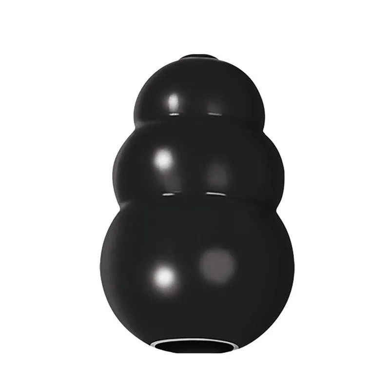 Pet Supplies Gourd Bite-resistant Food Leakage Rubber Dog Toy - Black Gourd Xl