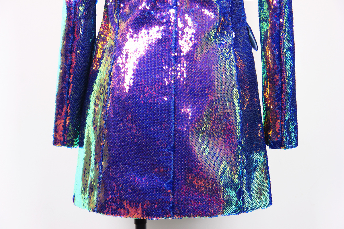 Title 4, Color Heavy Embroidery Sequins Women