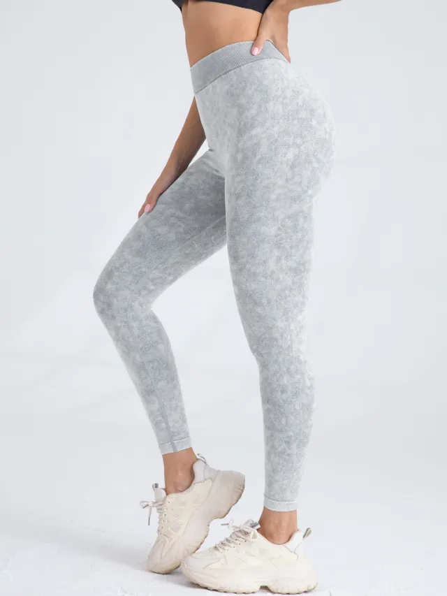 V Back Scrunch Butt Workout Leggings, Women Seamless Gym Yoga Leggings High Waist Active Yoga Pants, Yoga Leggings High Waist Active Yoga Pants W... White - Shop at LoveMi