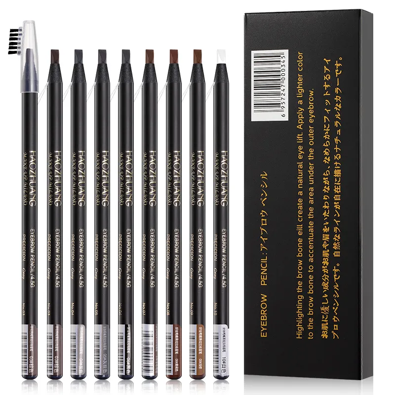 Hard Core Mist Pull Line Eyebrow Pencil - Black