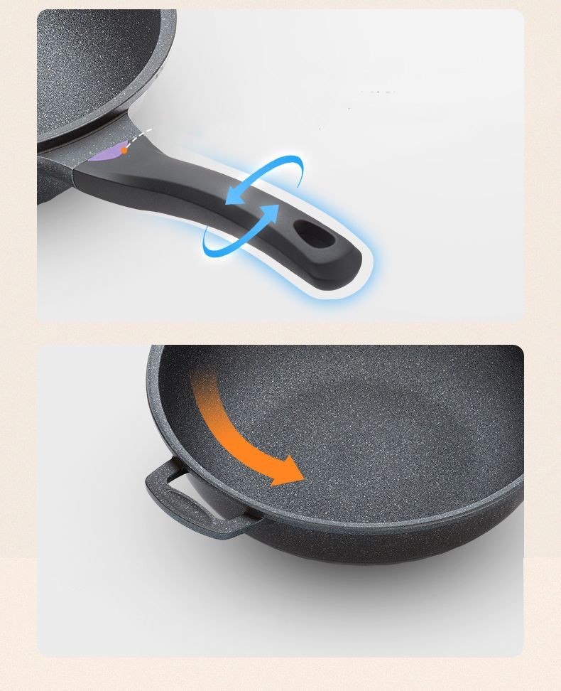 Title 8, Medical Stone Non-stick Pan Uncoated Household