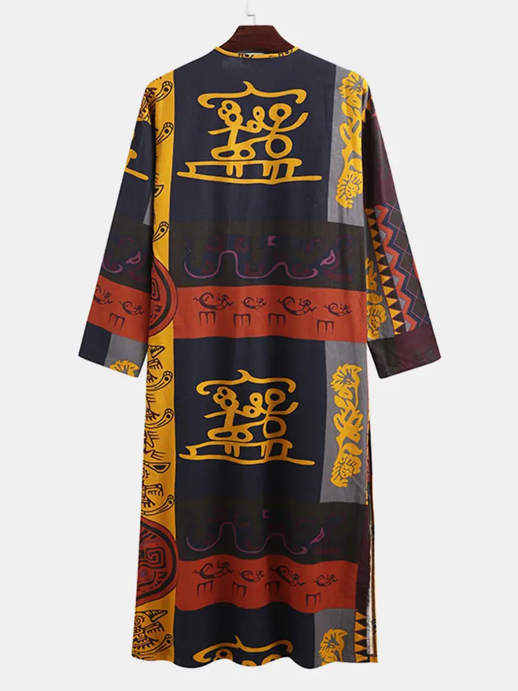 Casual Printed Long Sleeve Robe Dubai