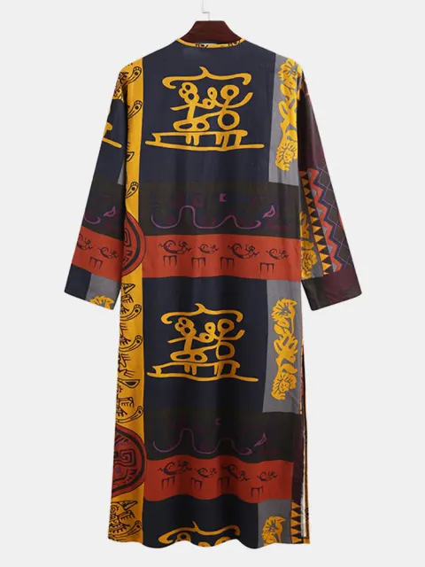 Casual Printed Long Sleeve Robe Dubai