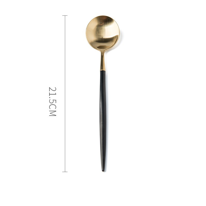 Black gold spoon