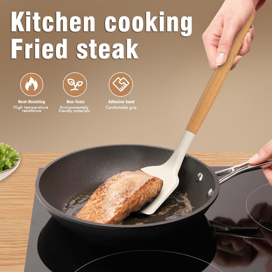 14-Piece Silicone Kitchen Utensils Set Non-stick Cooking Spoon And Baking Tools — image 7