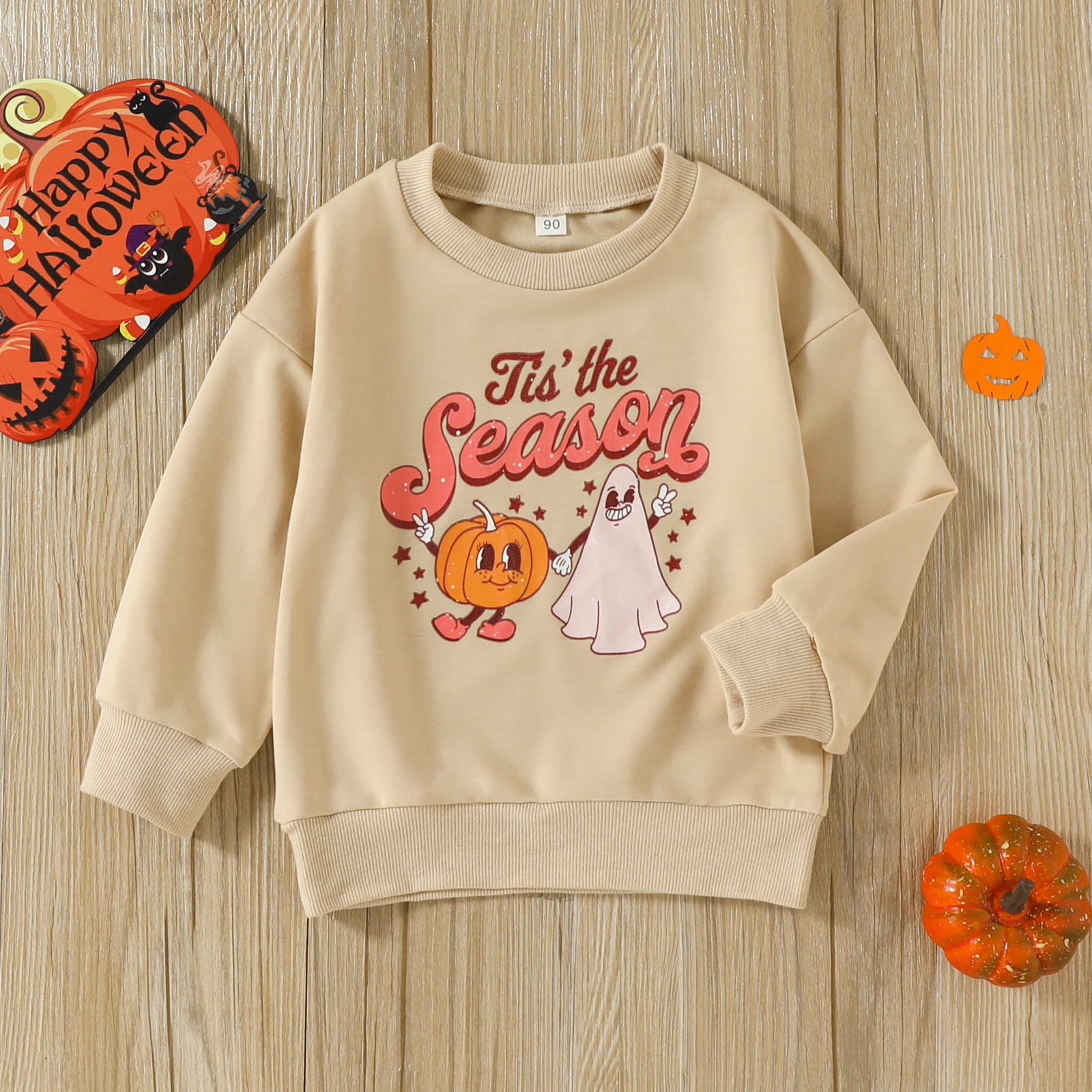 Children's Halloween Cartoon Print Sweatshirt - Image 3