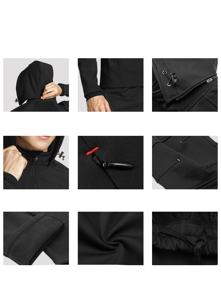 Windshield And Warm Cycling Jersey Fleece Long-sleeved Top Outdoor Cycling Equipment