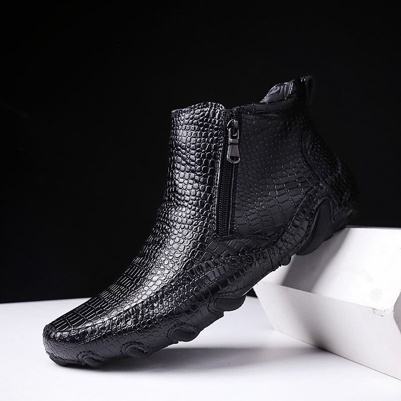 Title 7, Black British style mid-cut boots