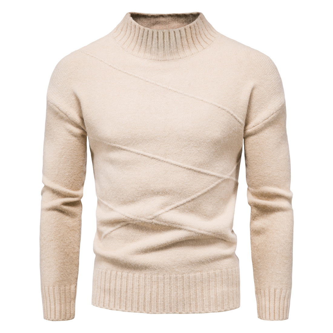 Autumn And Winter New Solid Color Pullover Men's Sweater