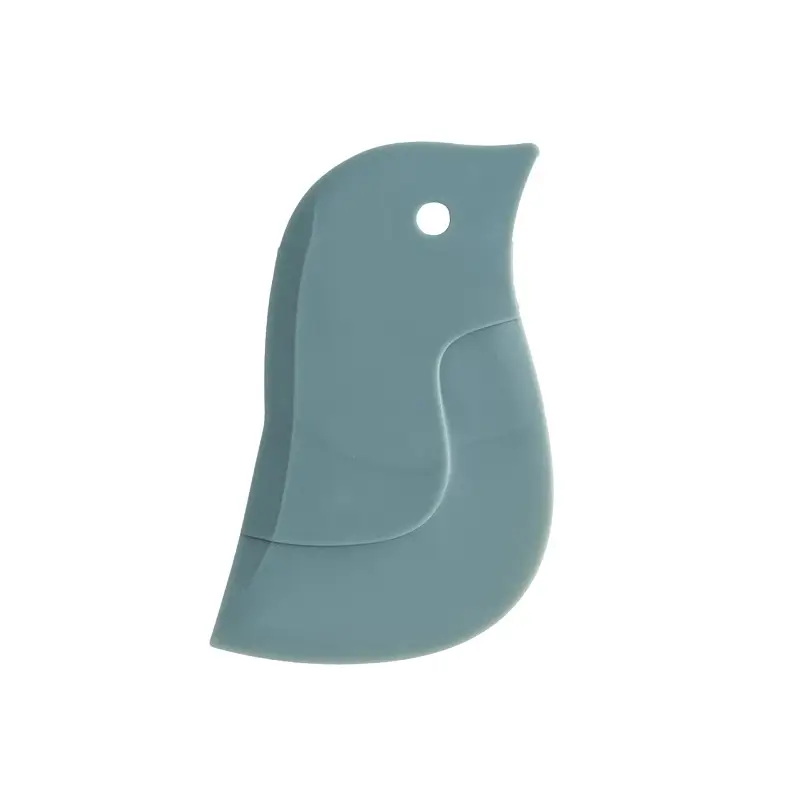 Cute Penguin Shape Baking Soft Blade Scraper Oil Dish Plate Scraping Kitchen