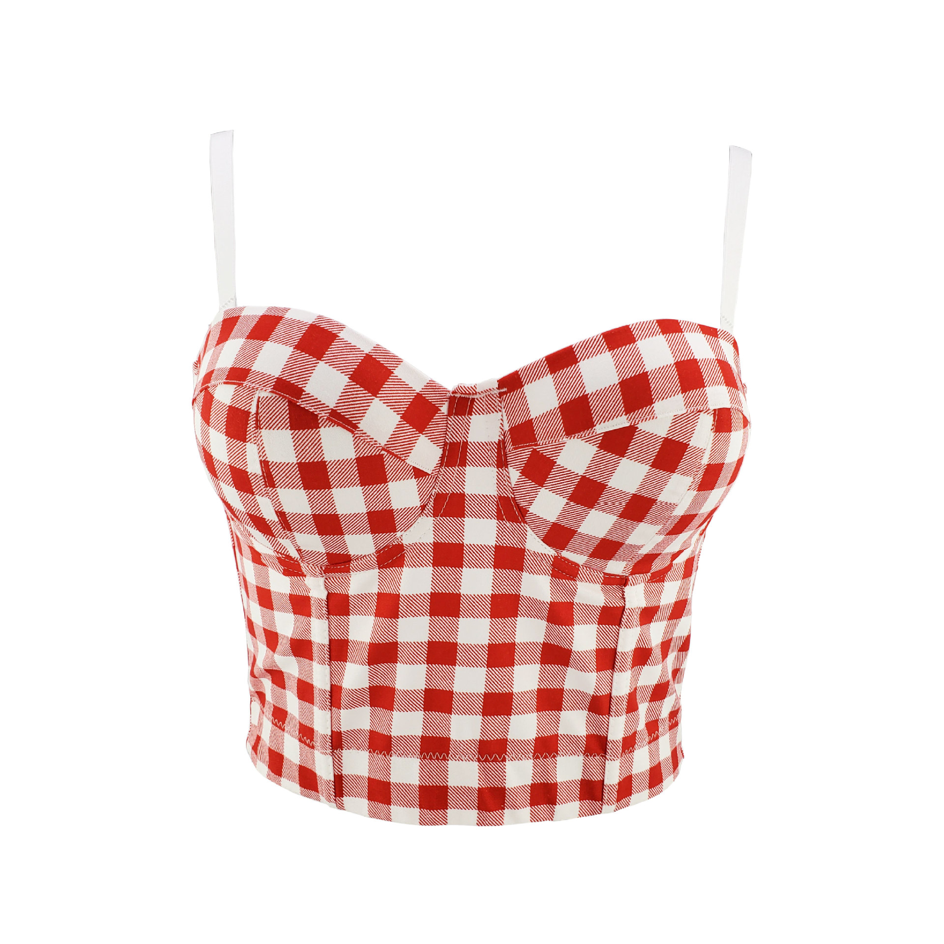 Title 4, Retro Plaid Camisole French Niche Youth Self-cu...