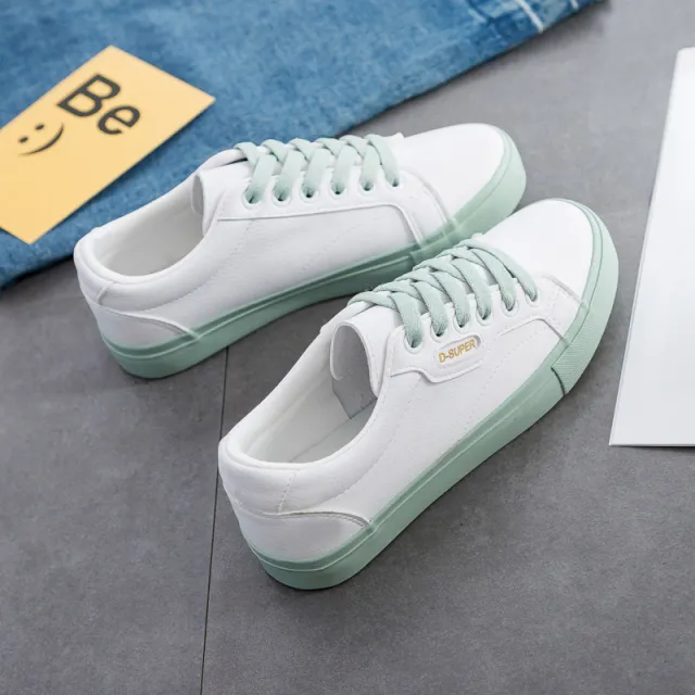 Street Style Trendy Flat Girls Sneakers Green - Shop at LoveMi