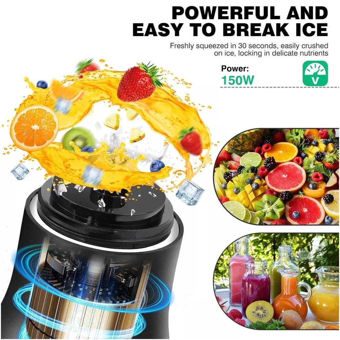 600ML Portable Blender Personal Blenders For Shakes Smoothie Maker Fruit Juicer — image 12