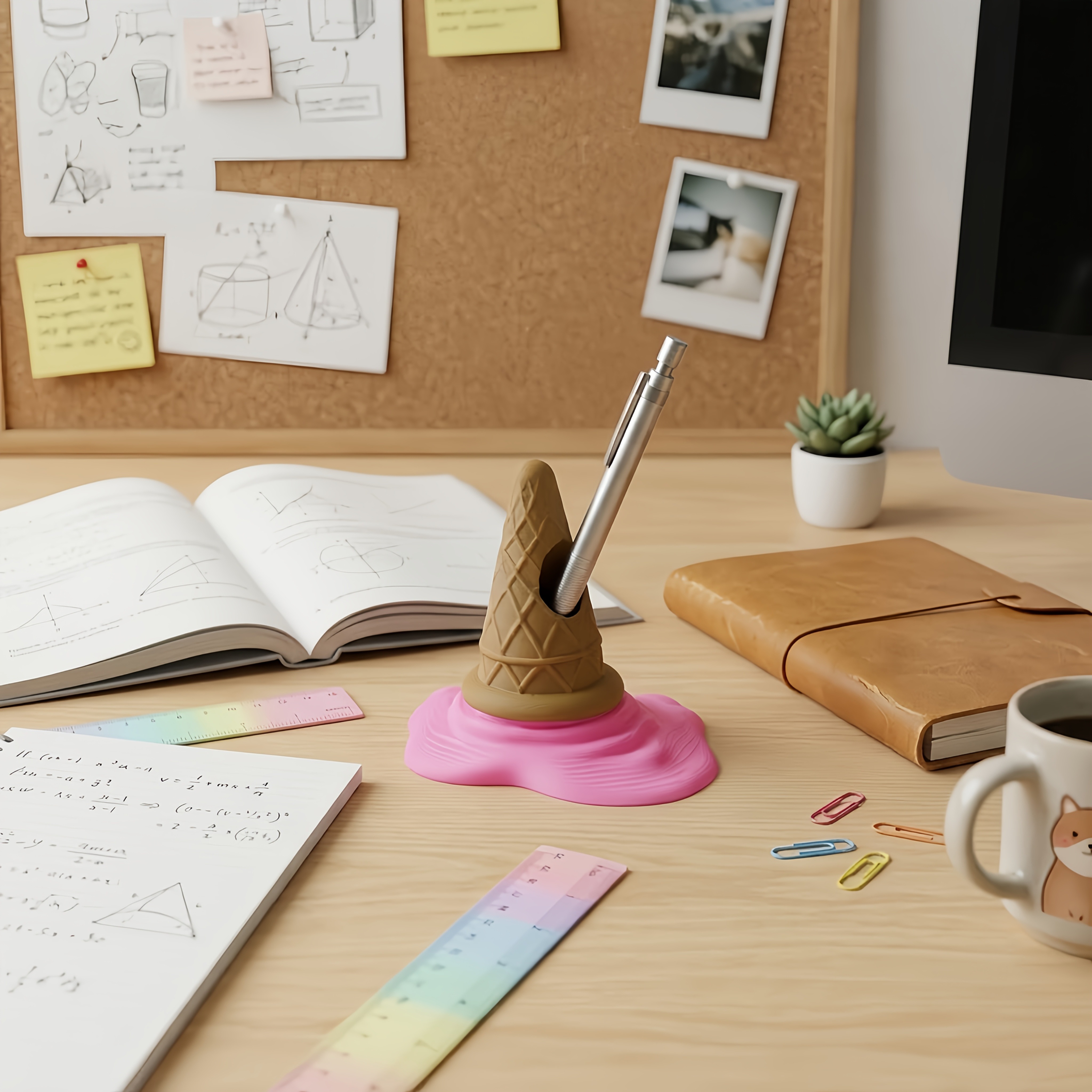 Melting Ice Cream Pen Holder