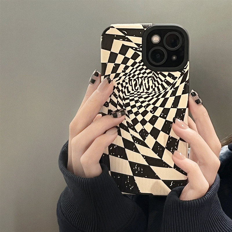 Black and white checkerboard