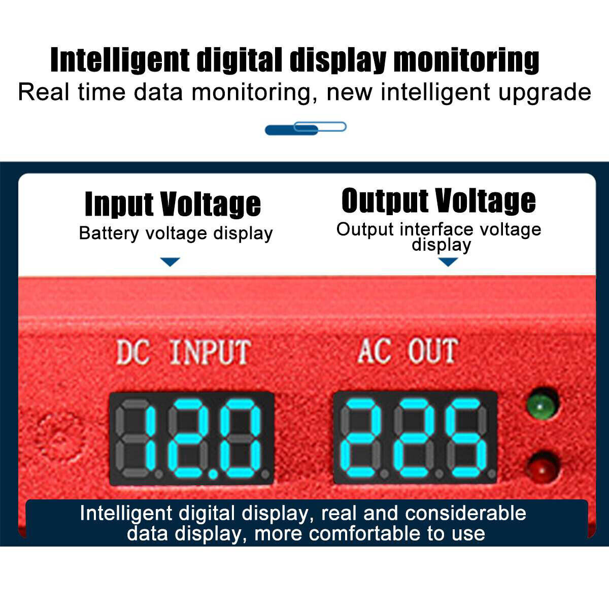 6000W Car Power Inverter Converter DC 12V To AC 240V 4 USB 2 UK Socket Sine Wave 2