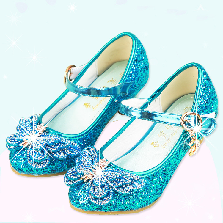 New Rhinestone Bow Girls High Heel