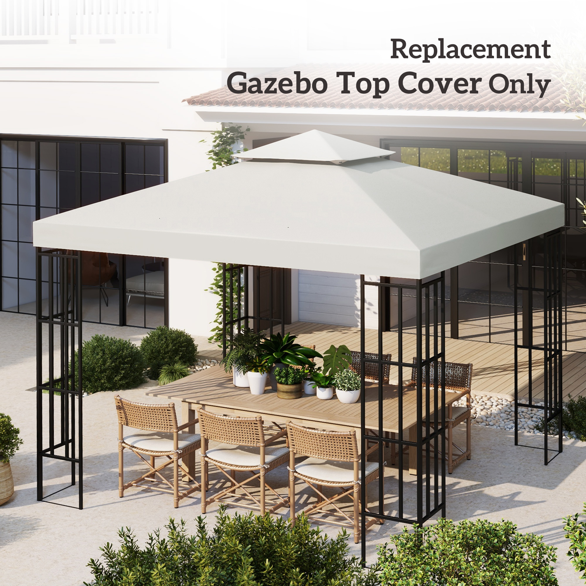 Replacement Parts For Roof-3x3 Meters - Off White — image 5