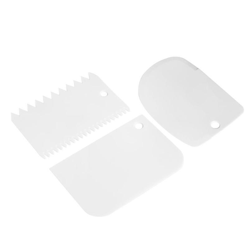 Title 3, 3-piece Set Cake Cream Plastic Scraper