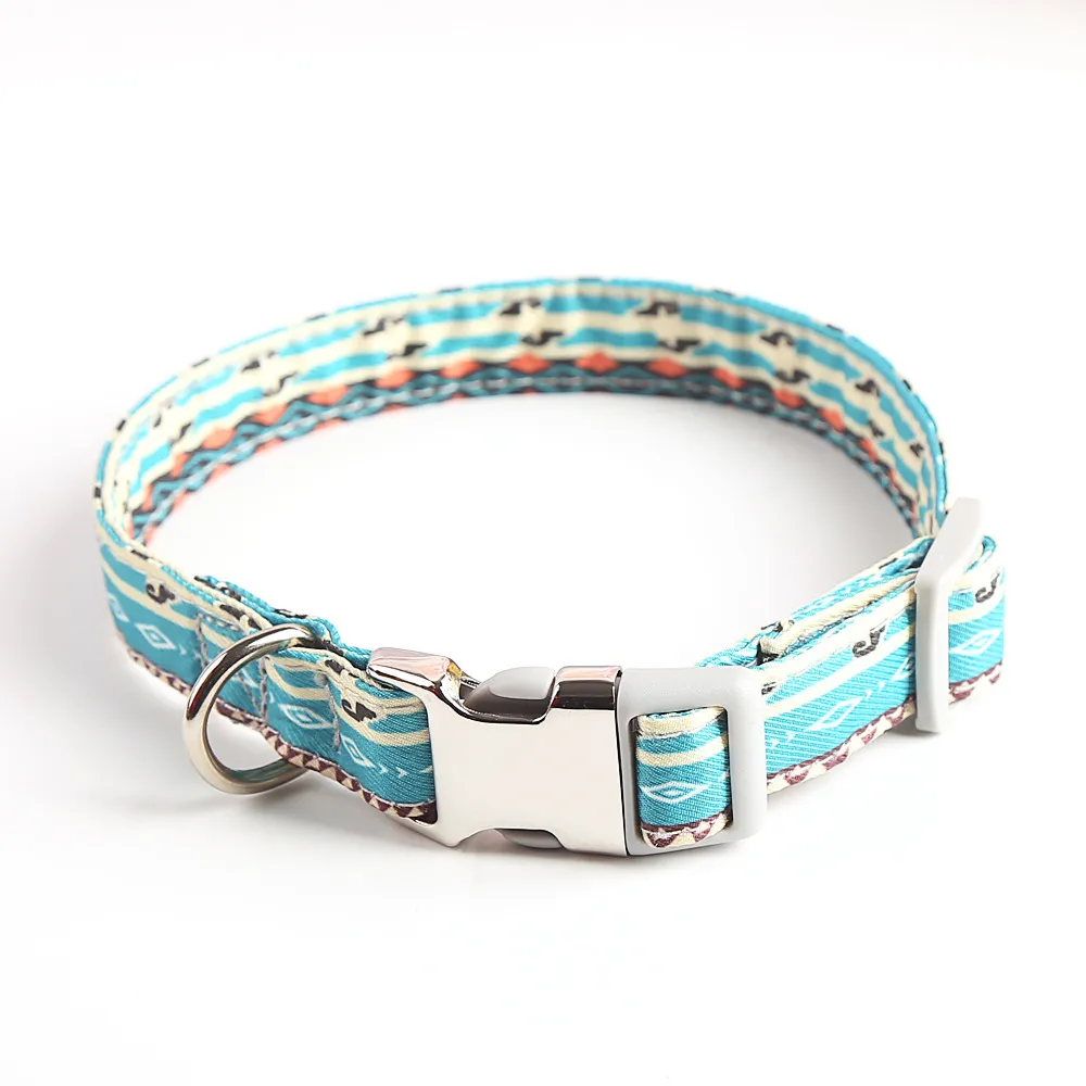 Fashion Cute Simple Pet Dog Collar - Flower Green