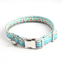Fashion Cute Simple Pet Dog Collar - Flower Green - View 1