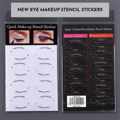 New Eyeliner Sticker European And American Eye Makeup Eyeshadow Makeup Template Makeup Sticker Reusable And Flexible Eyeliner Tape & Eyeshadow - 4S... - View 1