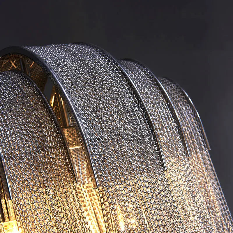 Italian Net Red Aluminum Chain Tassel Wall