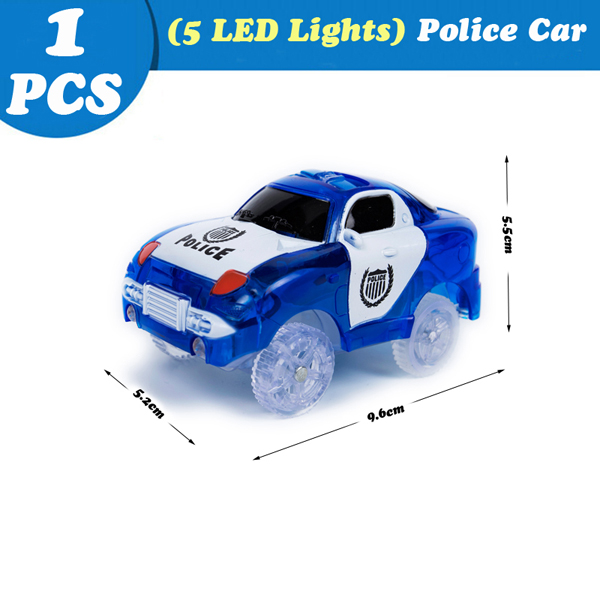 Blue police car