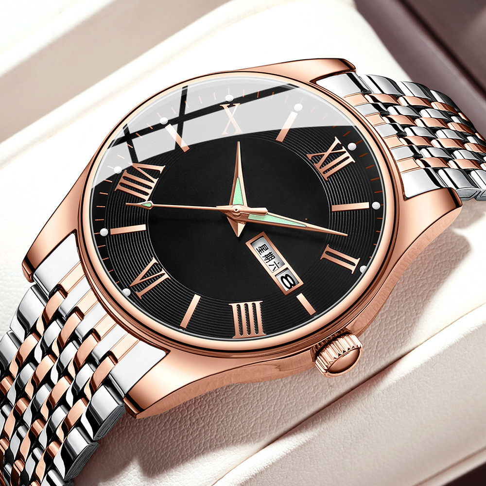 ساعة حزام ستيل عصرية كاجوال