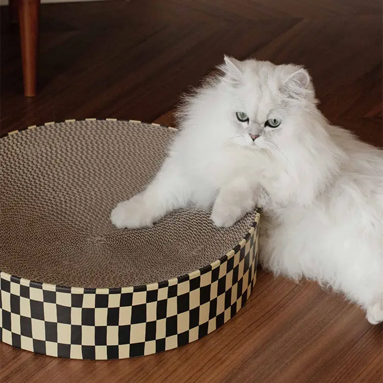 Round Corrugated Paper Wear-resistant Cat Scratching Board