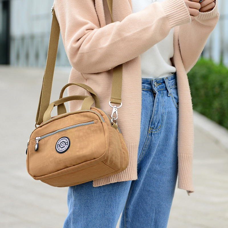Mulit-Zipper Wateproof Crossbody Bag