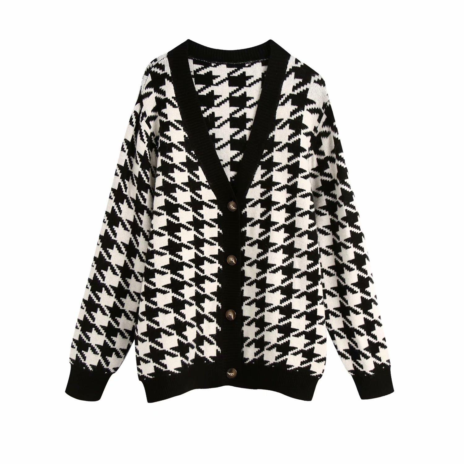 Title 3, Houndstooth coat sweater cardigan