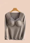 Long Sleeves Brown