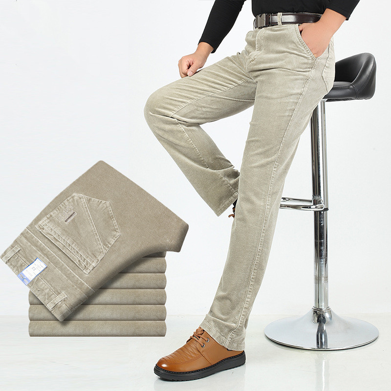 Title 3, Heren Corduroy Straight Casual Pants – Comforta...