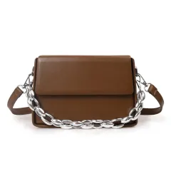 Design Retro Versatile Bag Simple Crossbody Portable - Brown - View 1