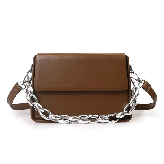 Design Retro Versatile Bag Simple Crossbody Portable - Brown