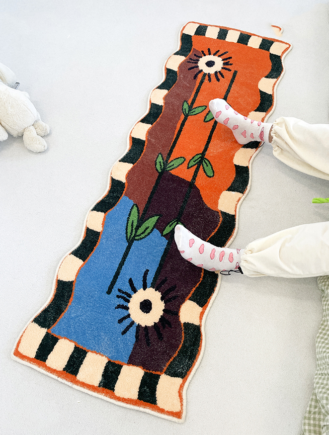 1fdee603 060c 409f a051 cdf52ef2713a - Bedside Flower Blanket Girl's Heart Bedroom